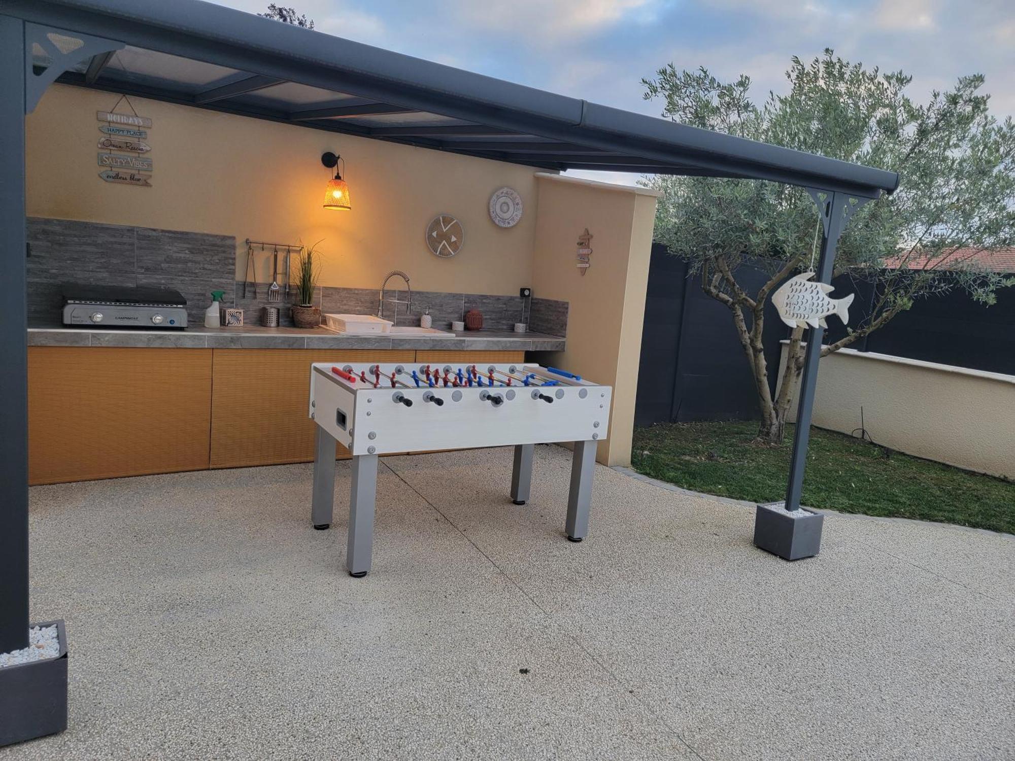 Villa Des Oliviers Sublime Villa Avec Piscine Chauffee Et Privee Et Baby Foot Bon-Encontre ภายนอก รูปภาพ