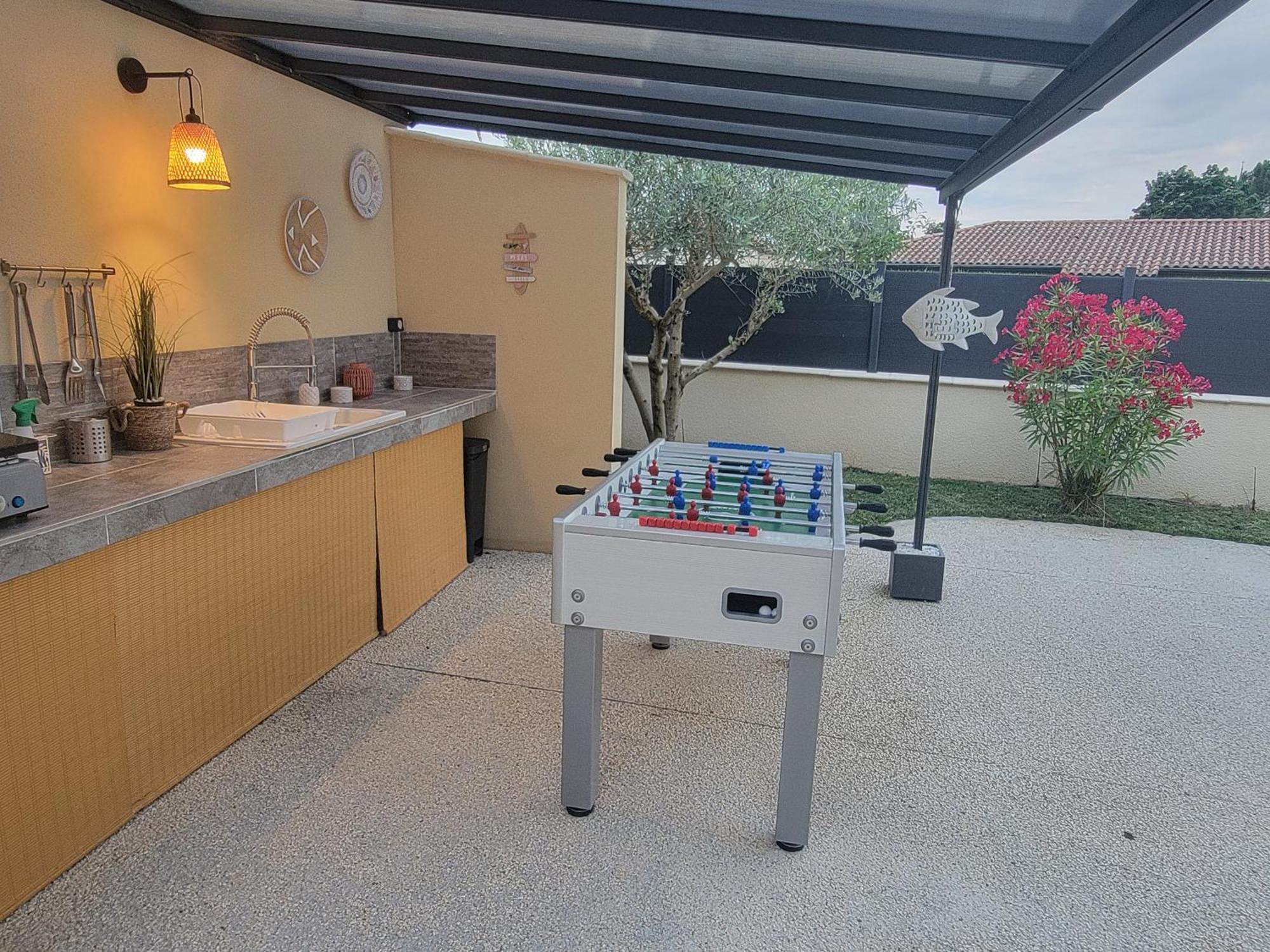 Villa Des Oliviers Sublime Villa Avec Piscine Chauffee Et Privee Et Baby Foot Bon-Encontre ภายนอก รูปภาพ